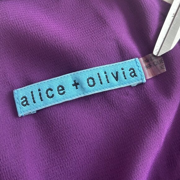 Alice + Olivia Stretch Silk Double-Strap Camisole - Picture 5 of 7